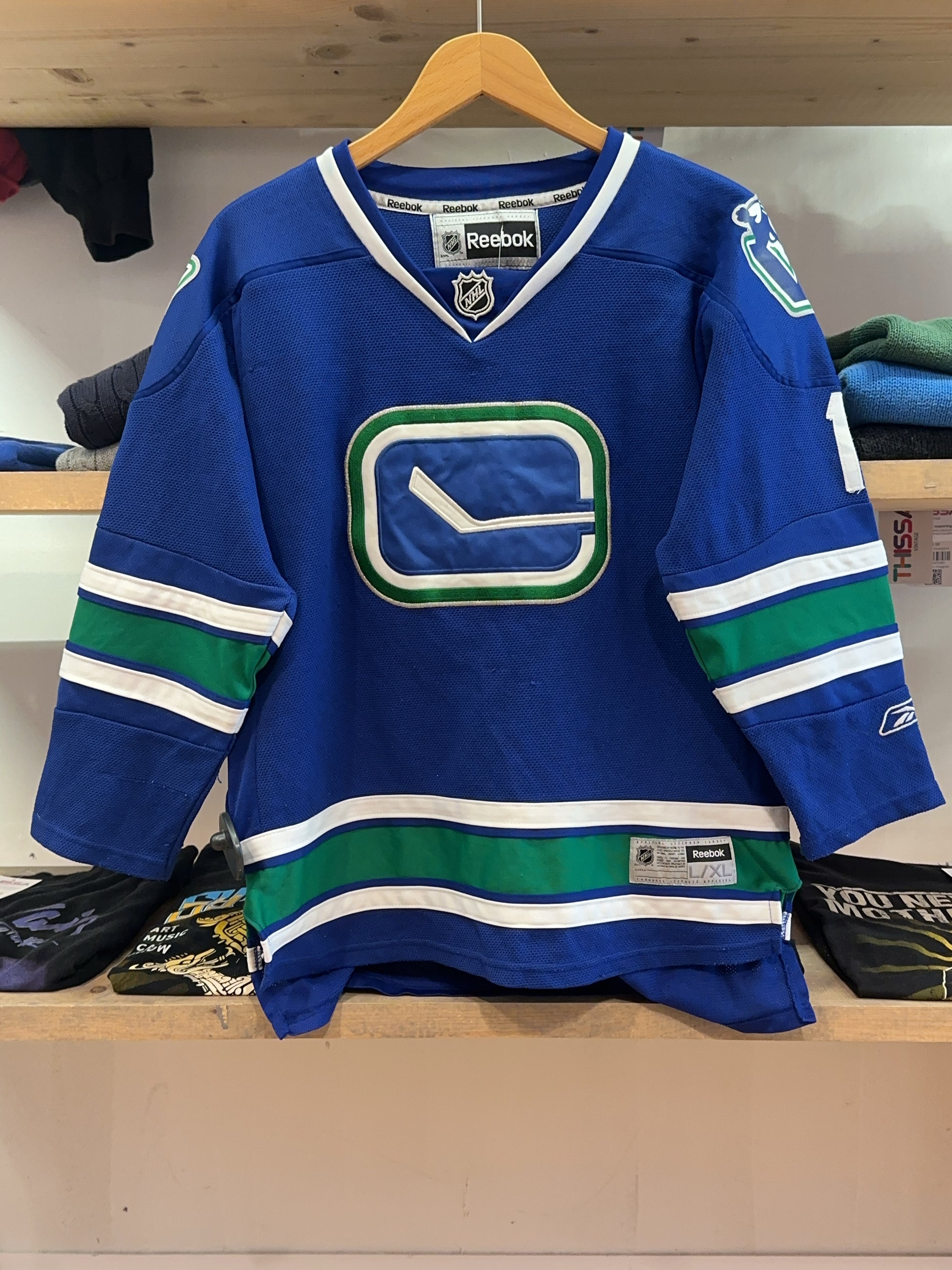 L - Vancouver Canucks Reebok Youth Hockey Jersey – Luongo #1