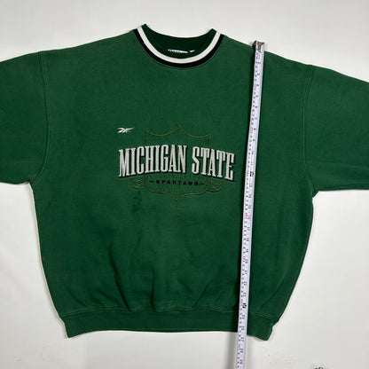 L - Vintage 1990's Reebok Michigan State Spartans Crewneck Sweatshirt