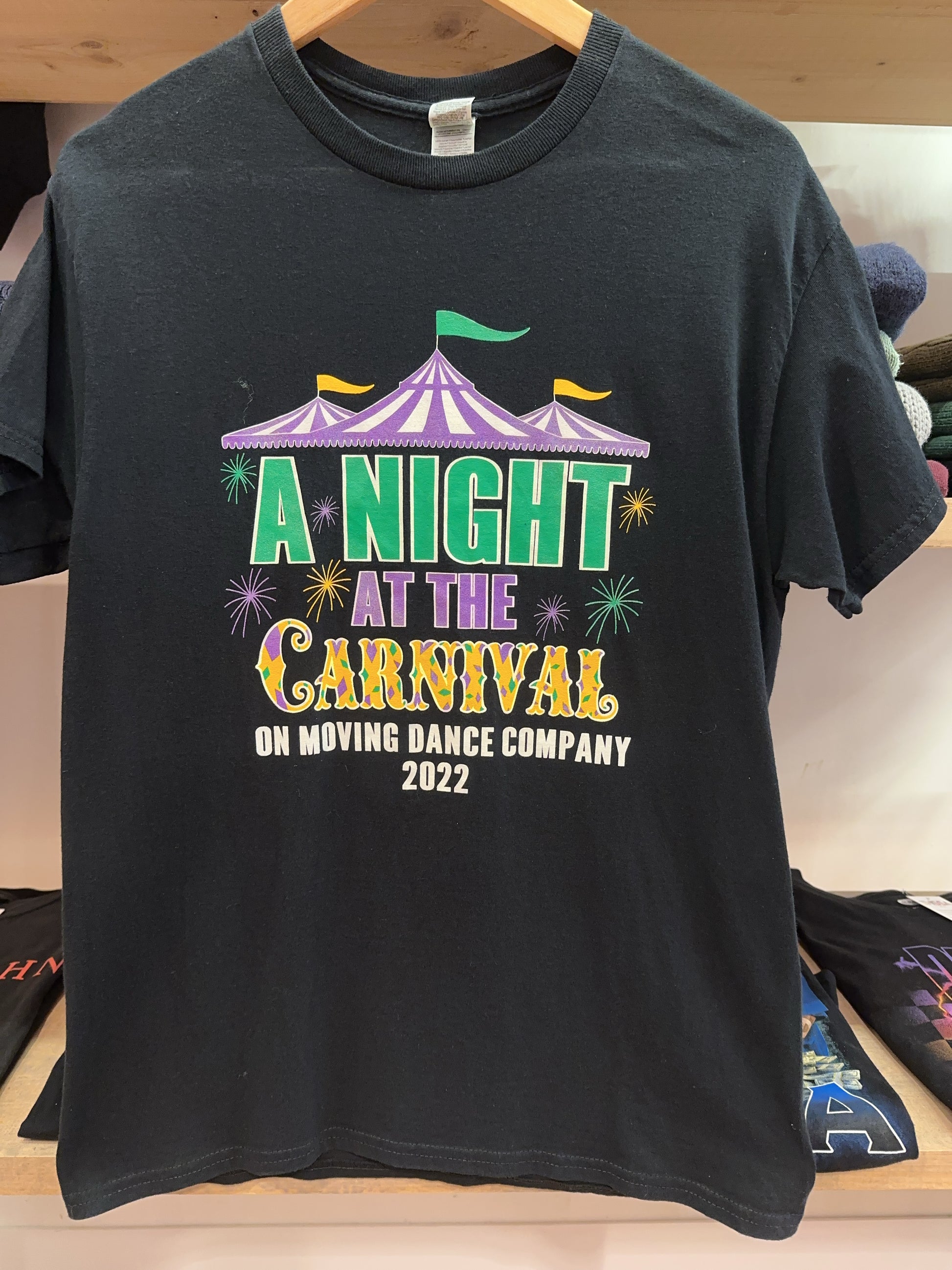 On Moving Dance Company 2022 A Night at the Carnival Black T-Shirt