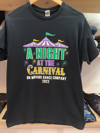 On Moving Dance Company 2022 A Night at the Carnival Black T-Shirt