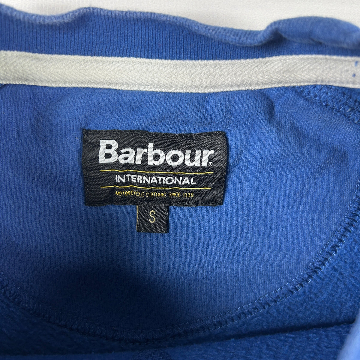 S - 2010's Barbour International Blue Sweatshirt