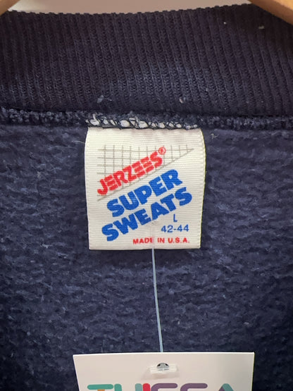 L - 1990s University of Michigan Jerzees Sweatshirt Wolverines