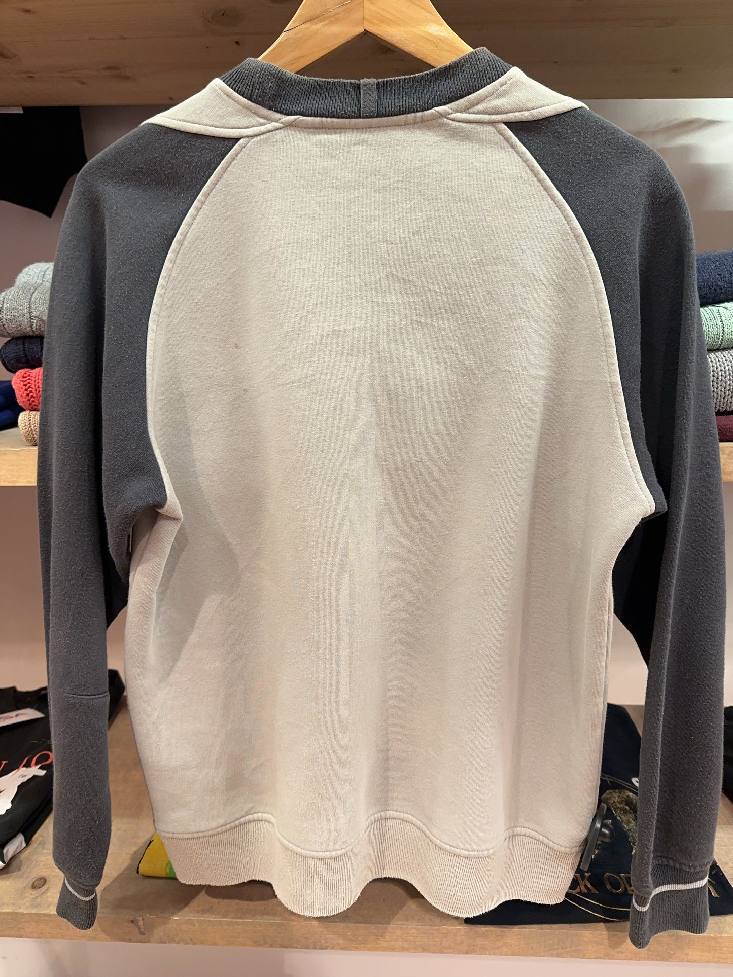 Adidas Two-Tone Logo Crewneck Sweatshirt - S