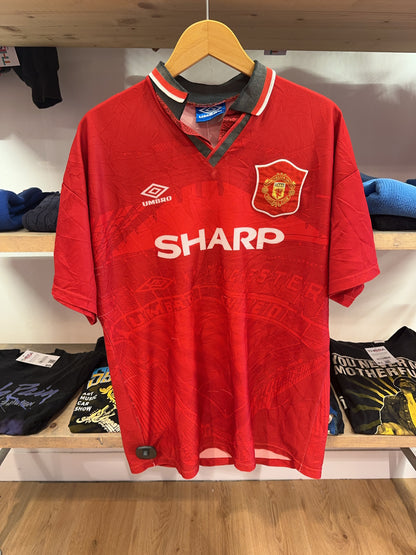 L - 1994-1996 Manchester United Umbro Away Football Shirt 7