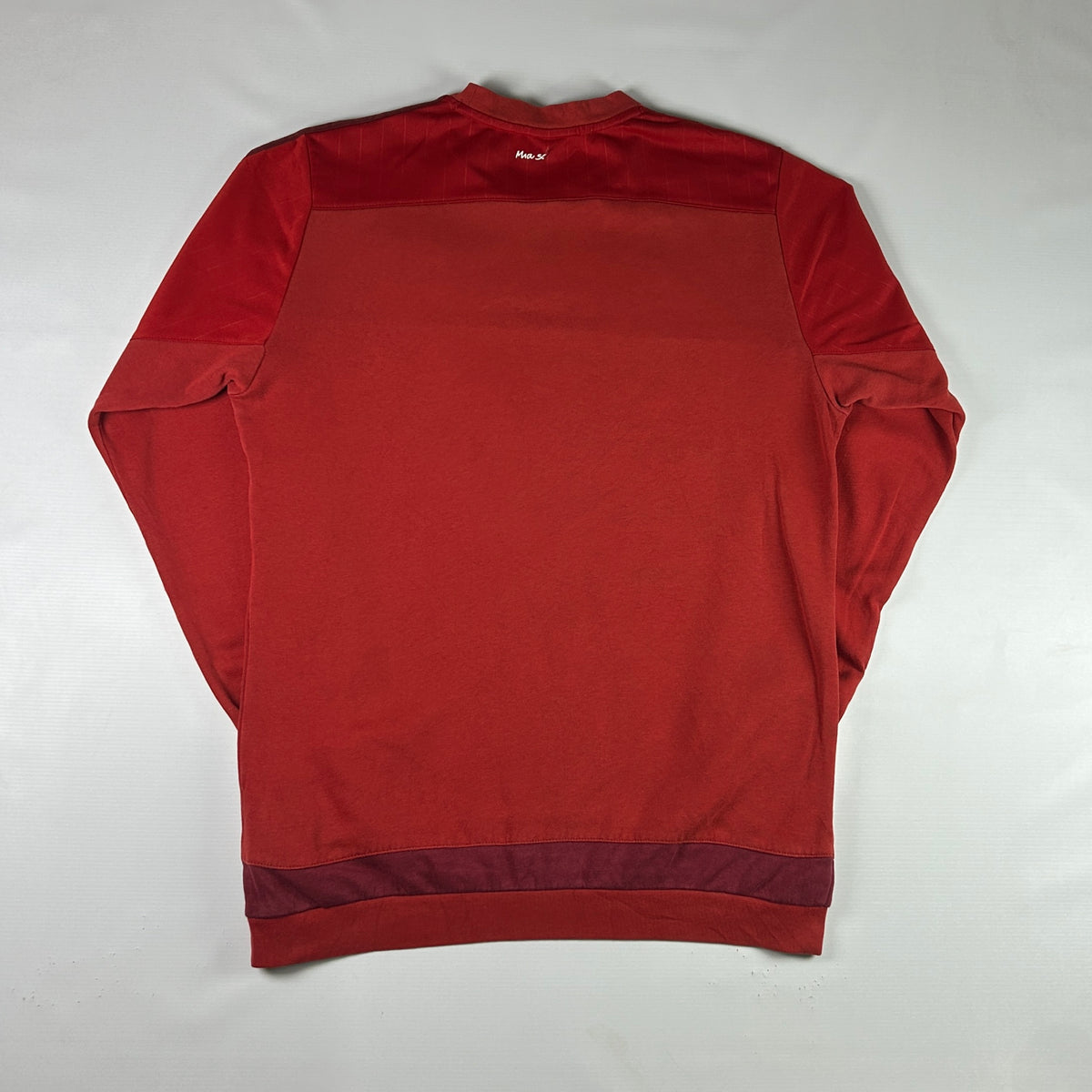 M - 2015-2016 Adidas FC Bayern Munich Red Long Sleeve Sweatshirt