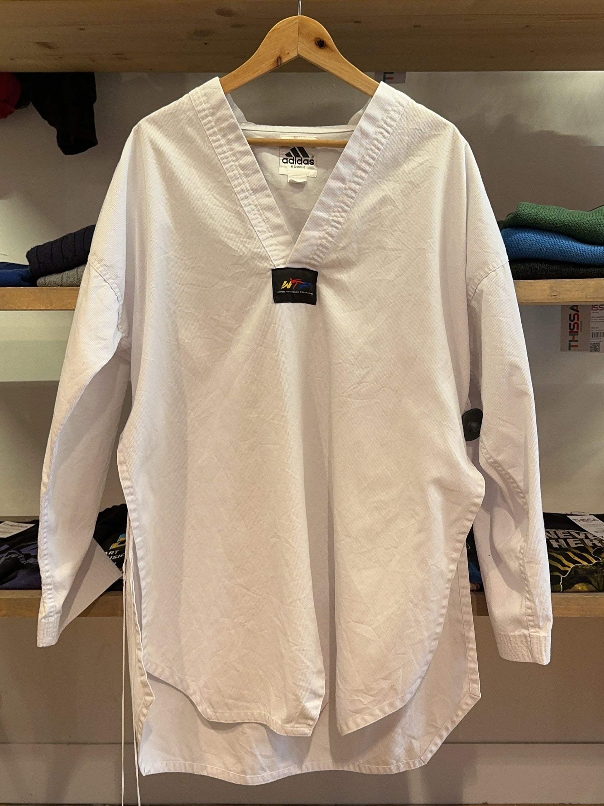 XXL - Adidas White Taekwondo Uniform Pullover