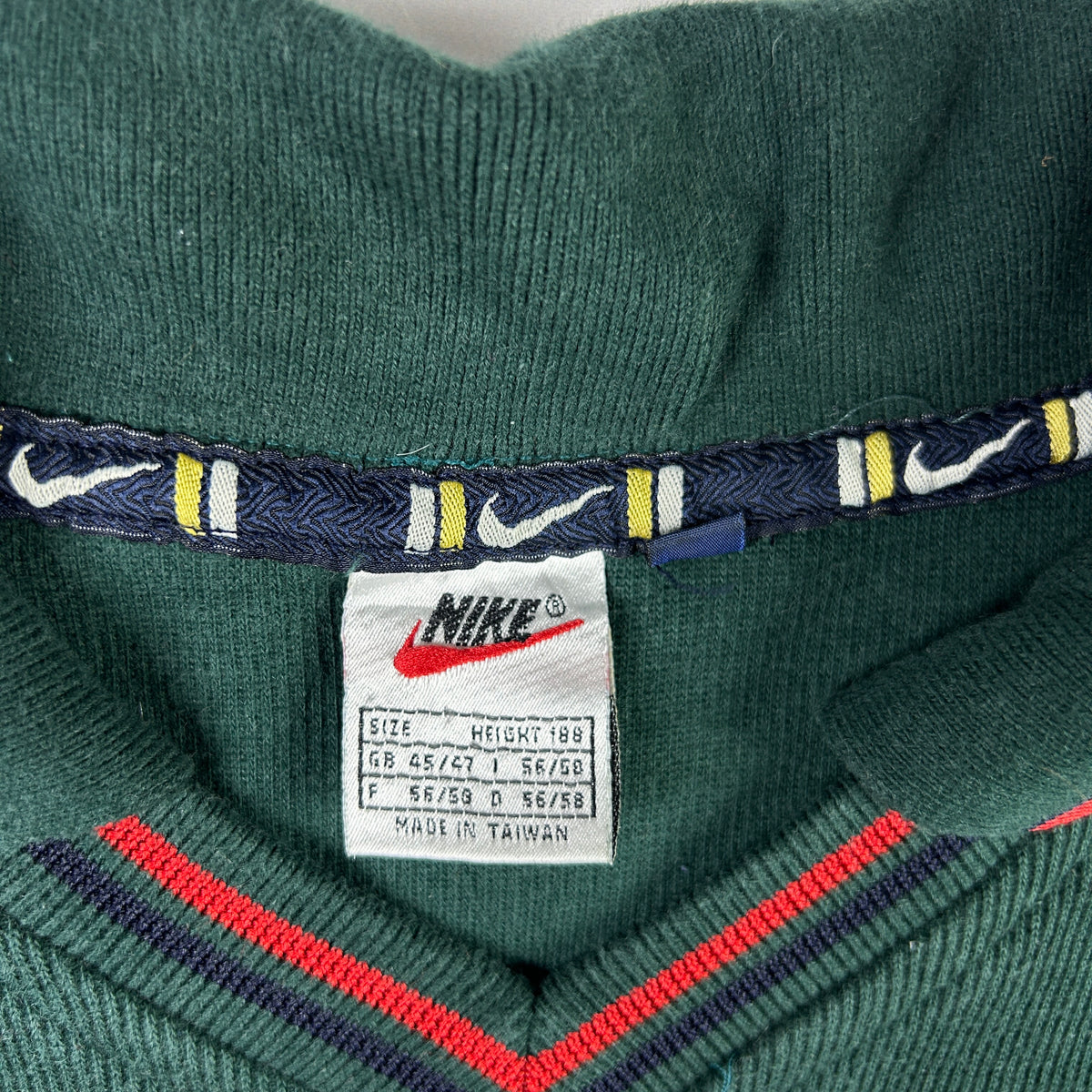 XXL - 1990's Nike Vintage Green Long Sleeve Polo Shirt