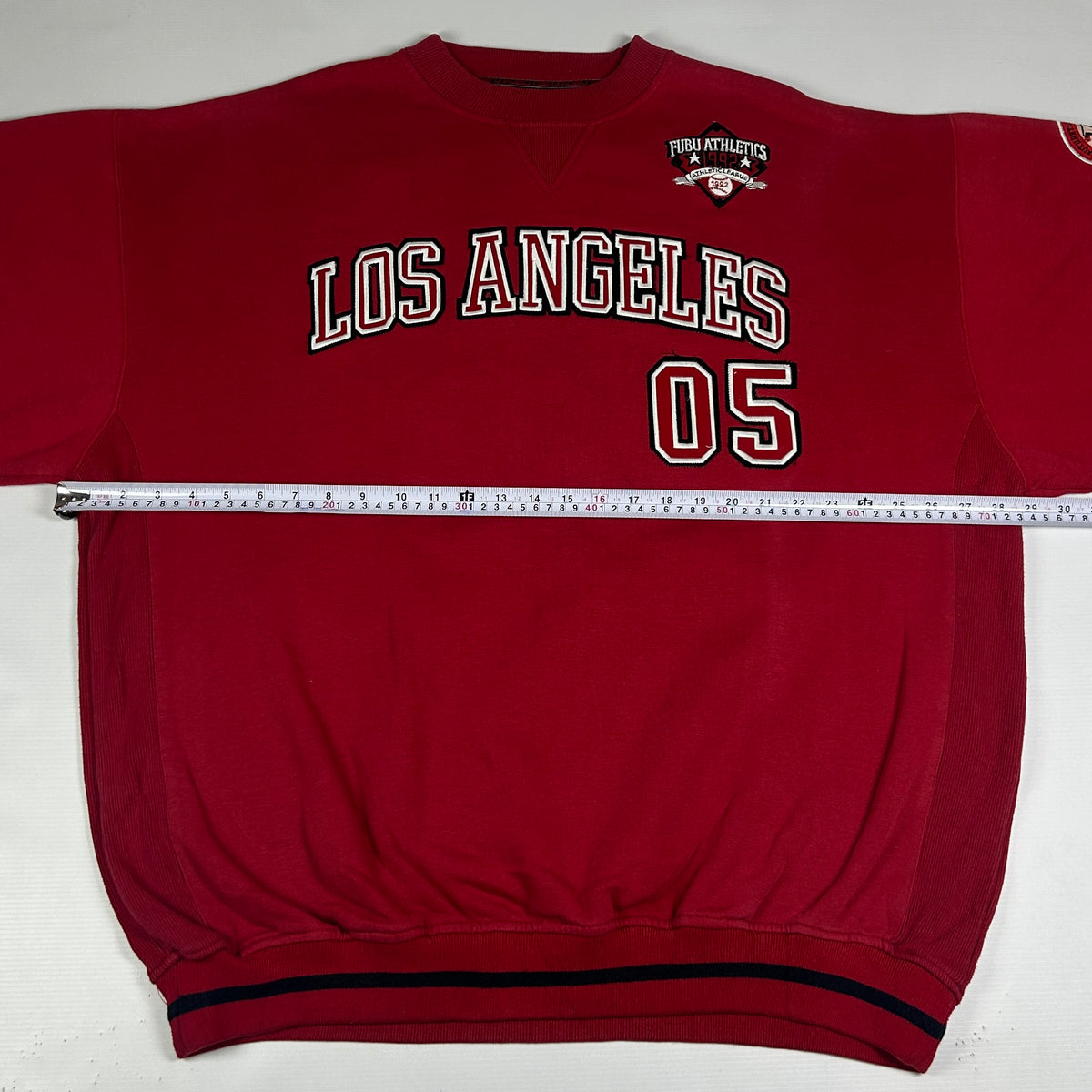 XXL - Vintage 1990's FUBU Los Angeles 05 Red Graphic Sweatshirt