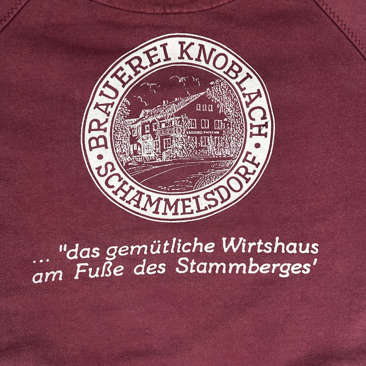 XL - Vintage 1990's Umbro TSV Schammelsdorf Burgundy Quarter-Zip Training Top