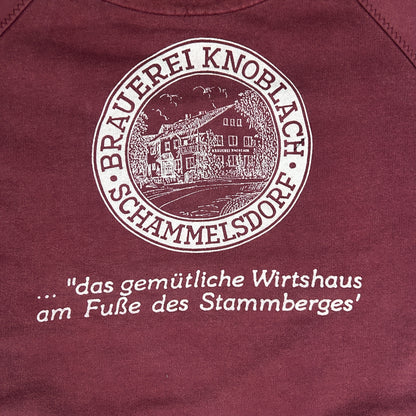 XL - Vintage 1990's Umbro TSV Schammelsdorf Burgundy Quarter-Zip Training Top