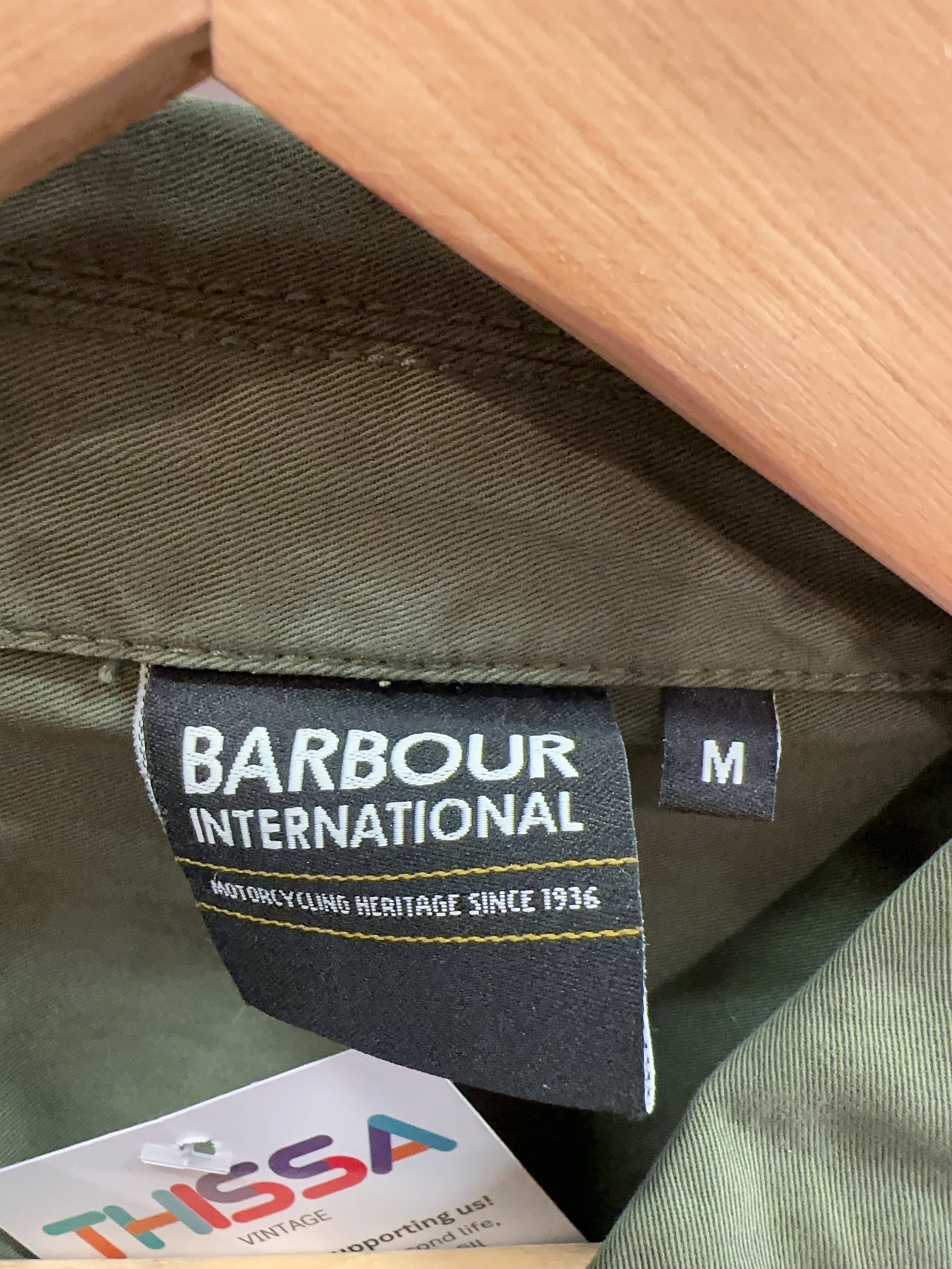 M - Barbour International Olive Overshirt Jacket