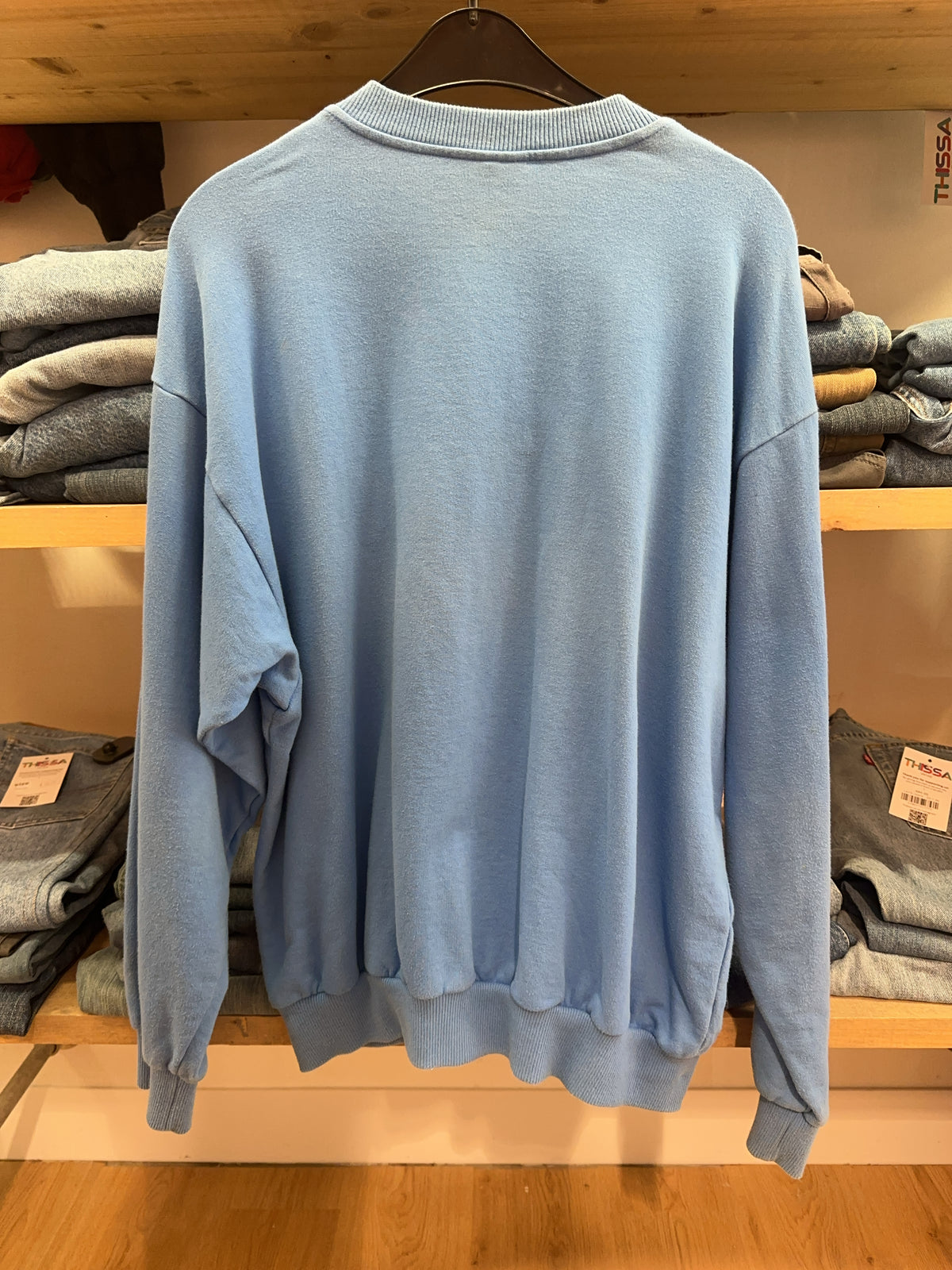 L - 1980's Lacoste Tennis Player Crewneck Sweatshirt
