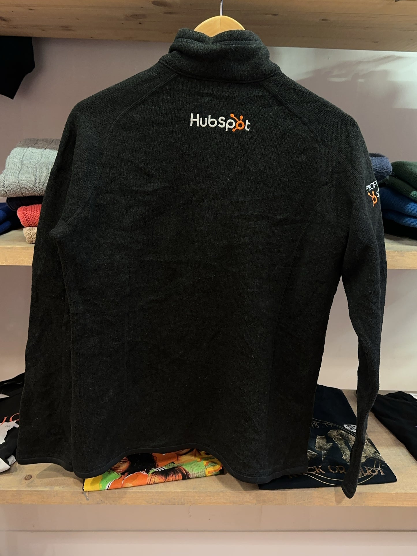 Patagonia HubSpot Professional Services Black 1/4-Zip Fleece - M
