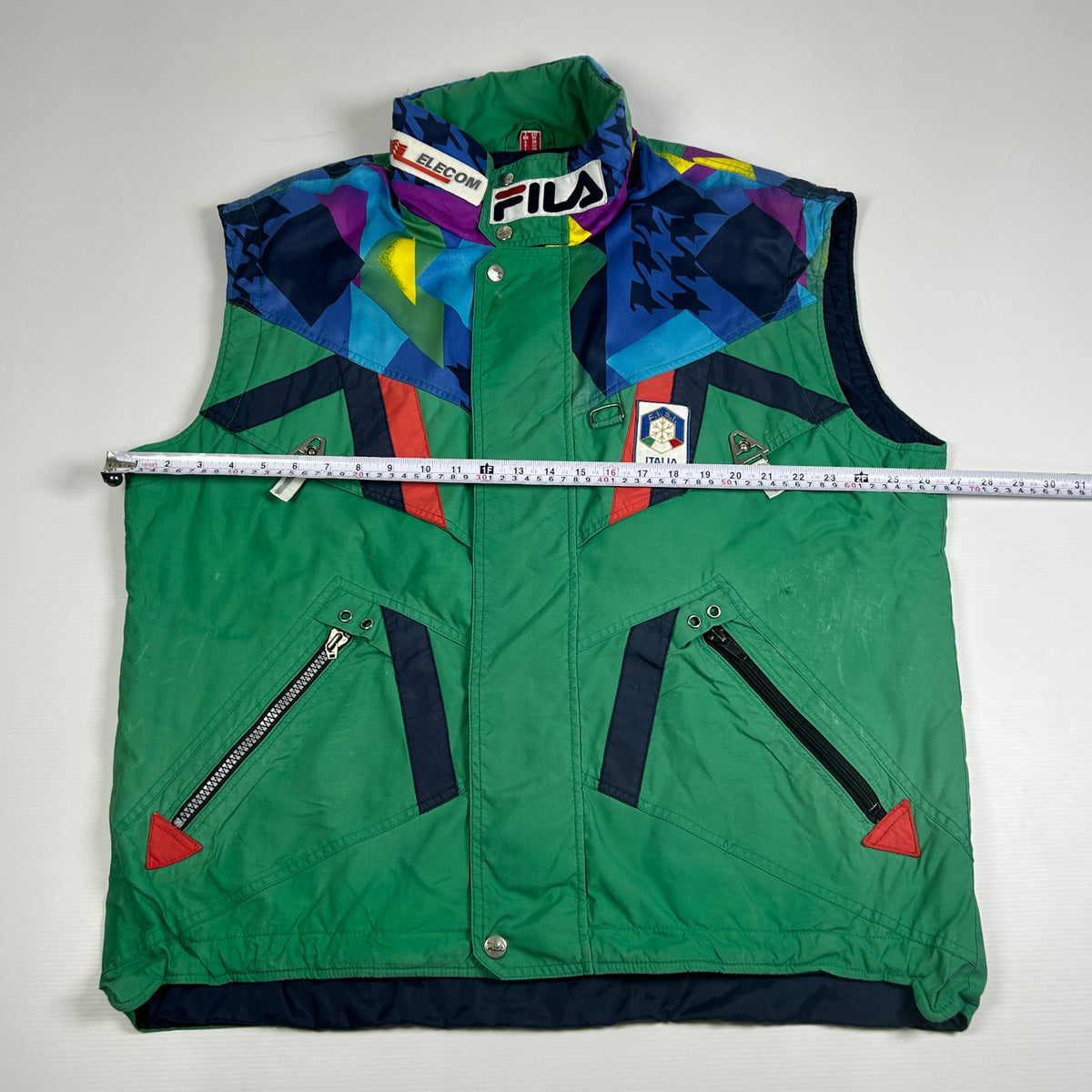 XL - 1990's FILA Italia Ski Team Vintage Puffer Vest Tomba