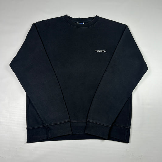 M - 1990's Toyota Logo Black Crewneck Sweatshirt