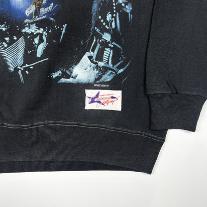 M - Vintage Johnny Hallyday Graphic Sweatshirt