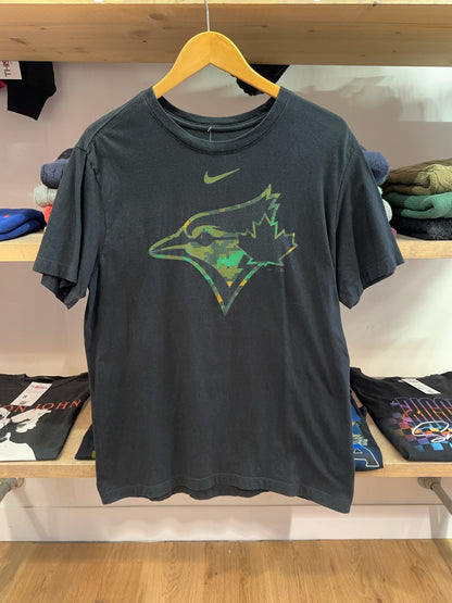 Nike Toronto Blue Jays Camo Logo Black T-Shirt