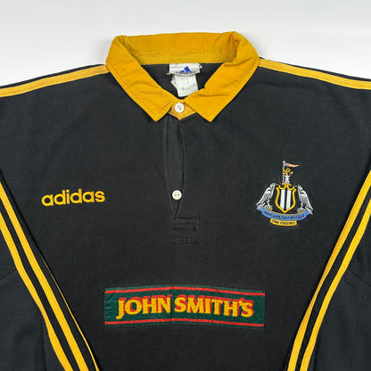 XL - 1997-1998 Adidas Newcastle Falcons Rugby Club Long Sleeve Polo Shirt