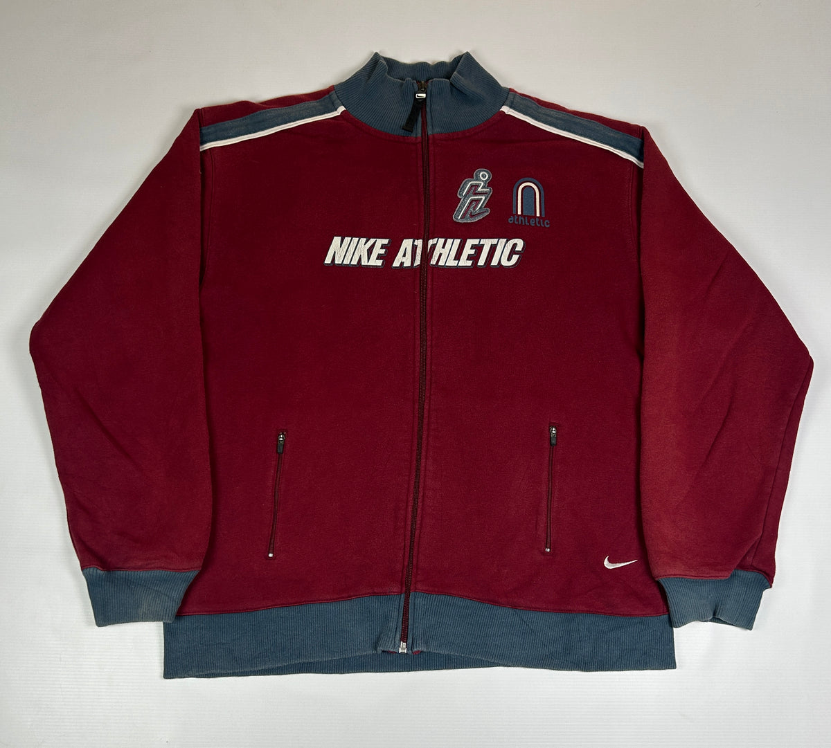 M - 2000's Nike Athletic Vintage Zip-Up Track Jacket
