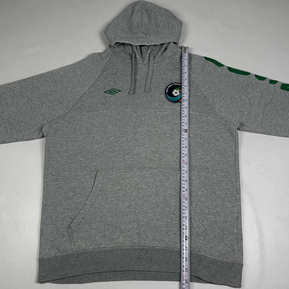 L - 2011–2012 Umbro New York Cosmos Grey Pullover Hoodie
