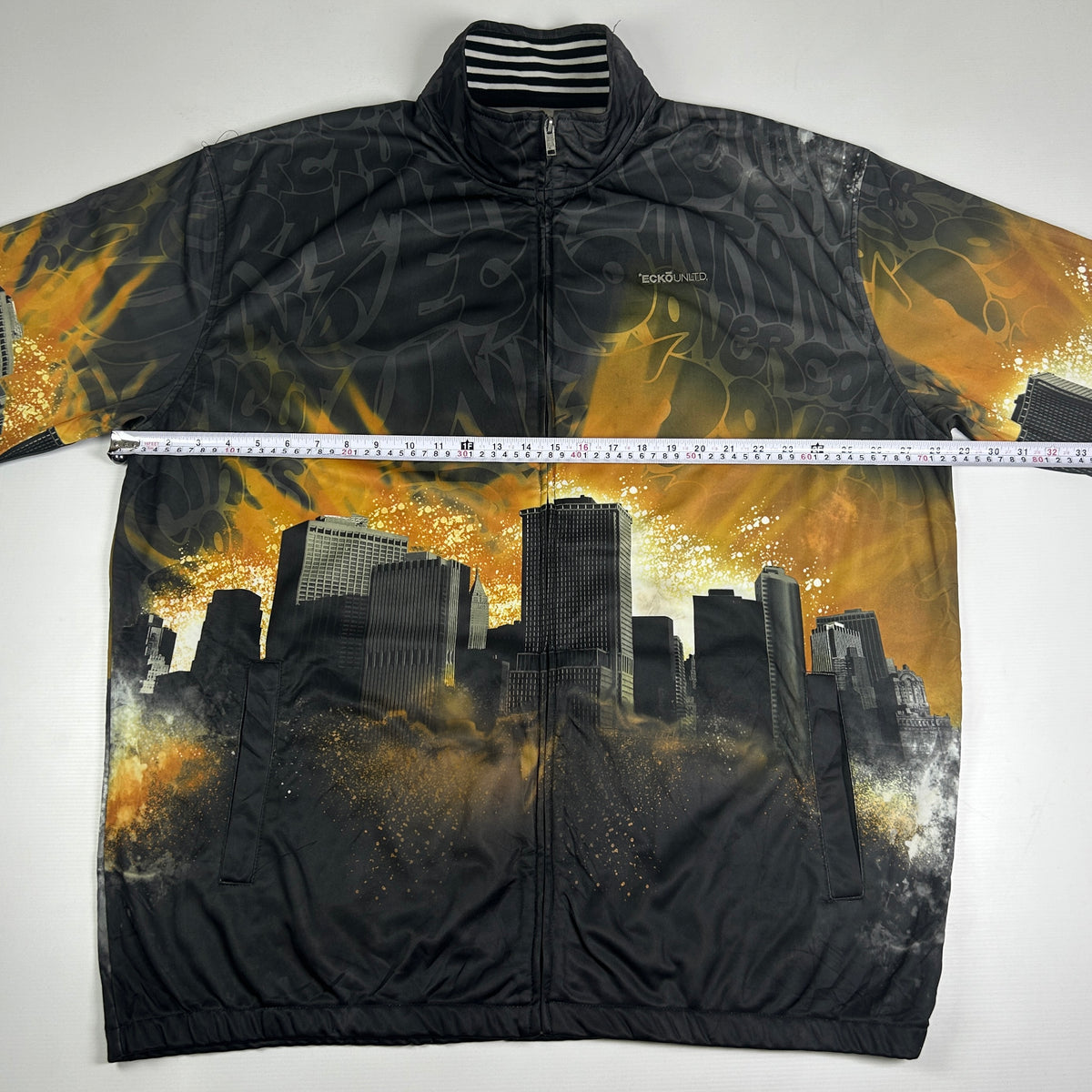 3XL - Vintage 2000's Ecko Unltd Cityscape Windbreaker Jacket