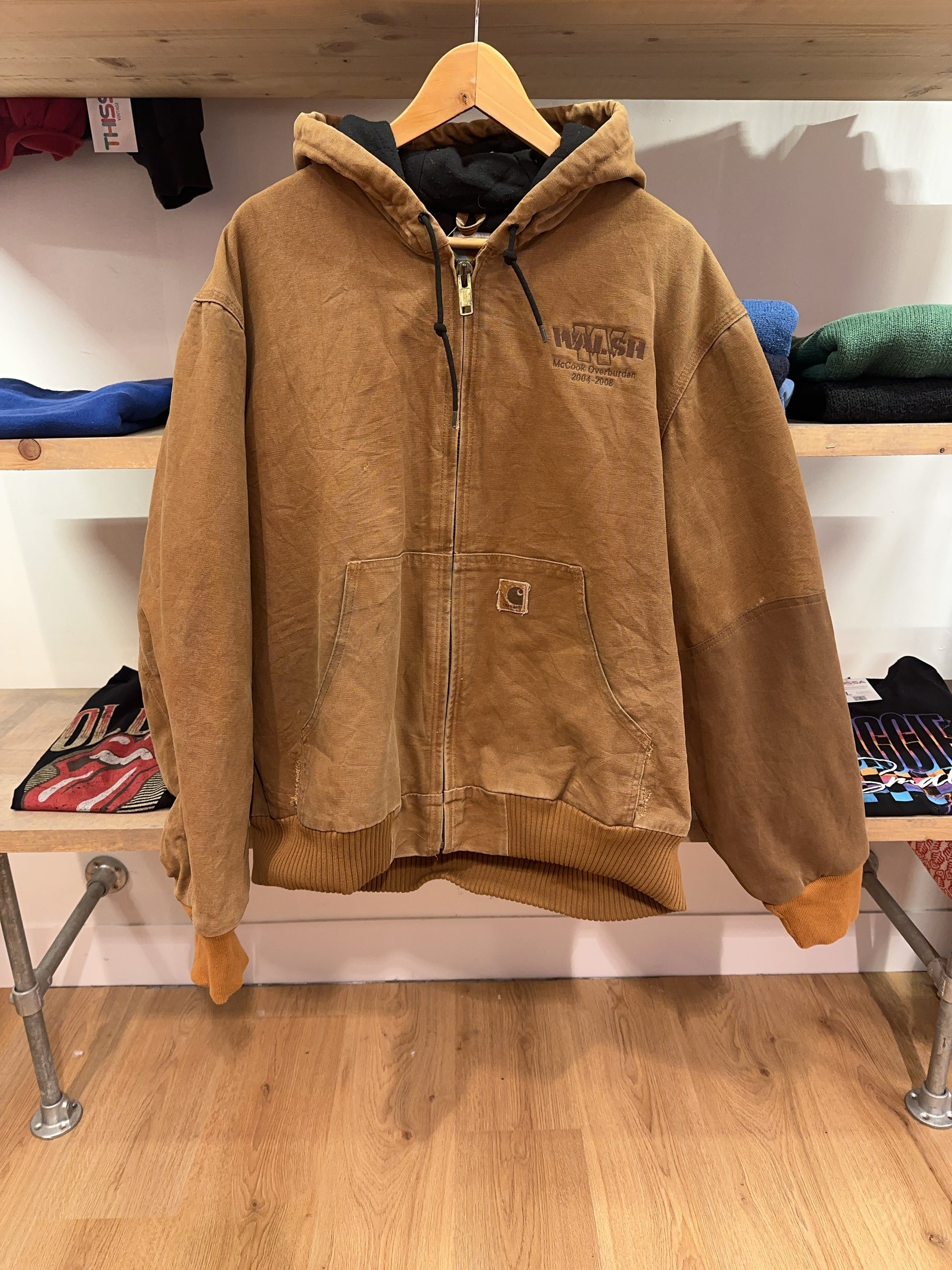L - Vintage 2000's Carhartt Thermal-Lined Active Jacket “Tan” J131 BRN
