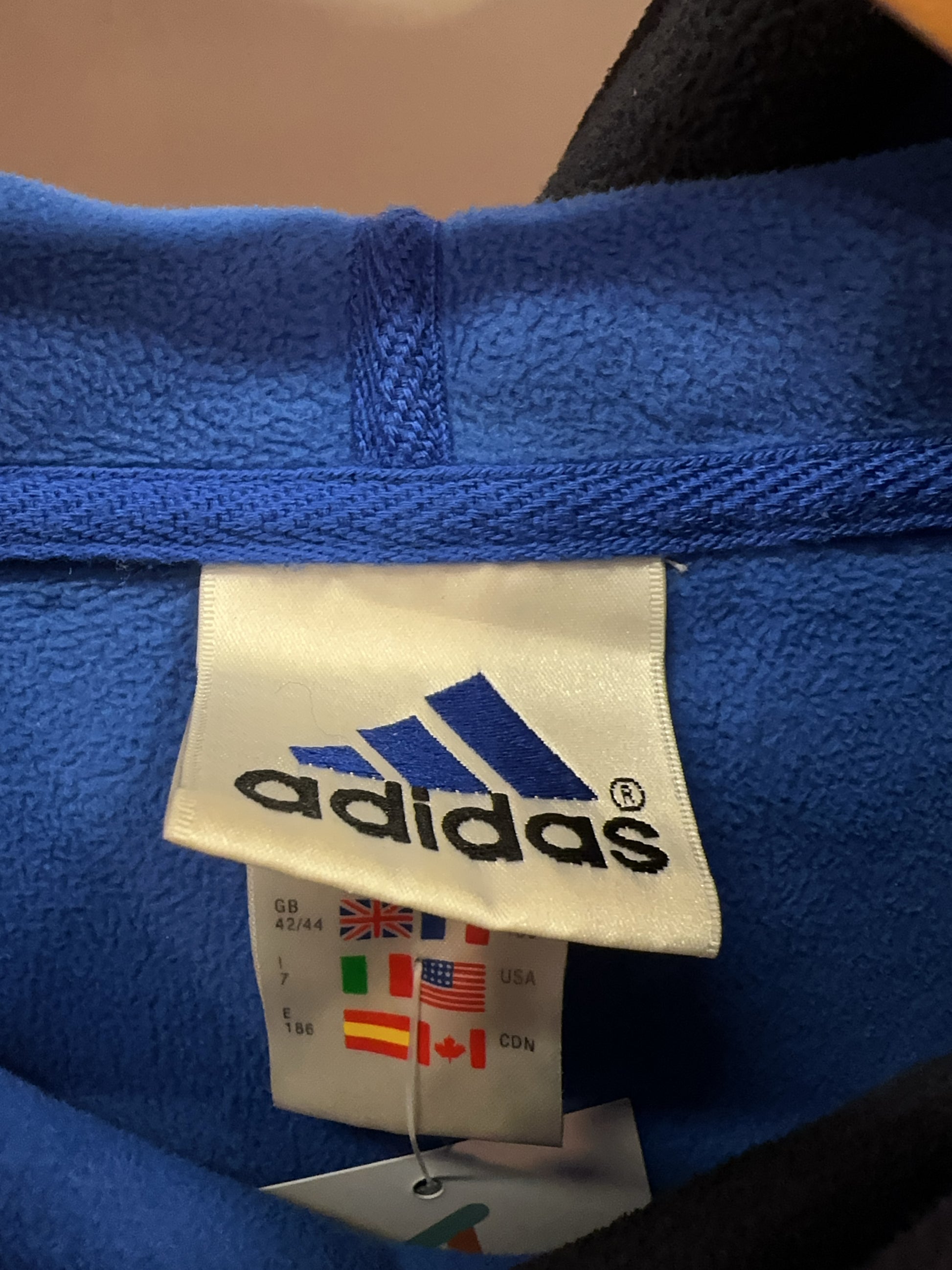 L - Vintage 1990's Adidas Fleece Hoodie
