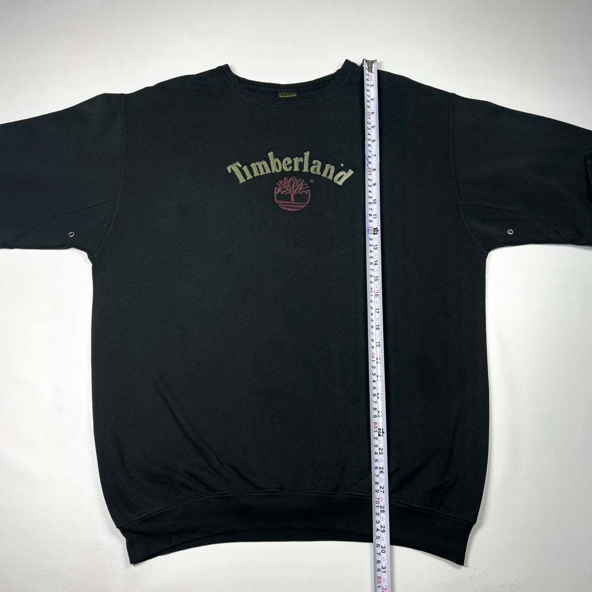 M - Timberland 2000's Weathergear Black Crewneck Sweatshirt