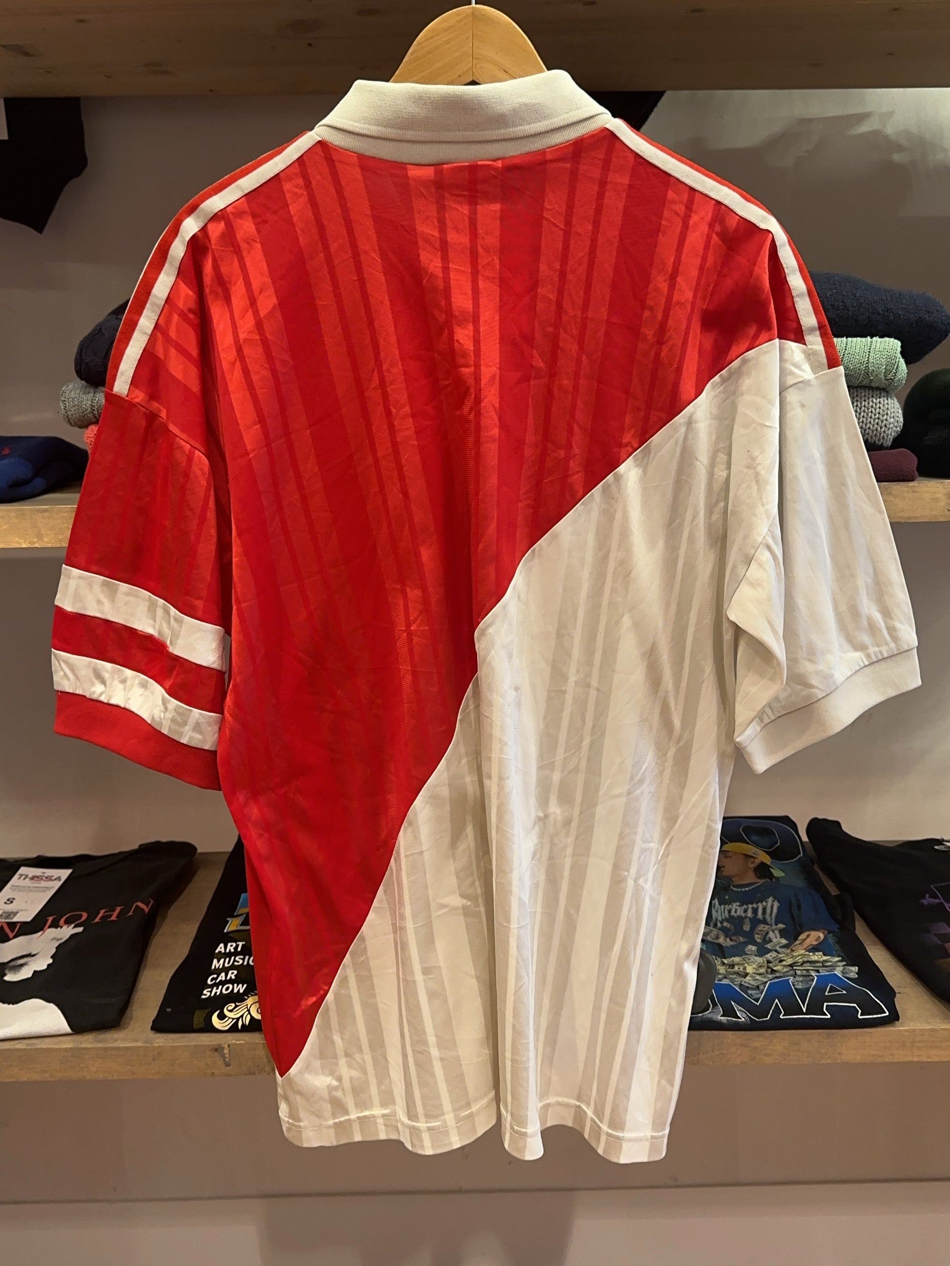 1992-1993 AS Monaco Adidas Home Football Shirt - L