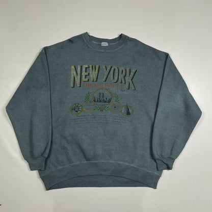 L - 1990's New York Graphic Crewneck Sweatshirt