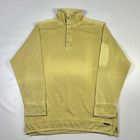 XXL - 1990's Marboro Classics Yellow Quarter-Zip Pullover Sweatshirt