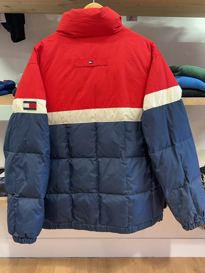 L - Vintage 1990's Tommy Hilfiger Colourblock Puffer Jacket