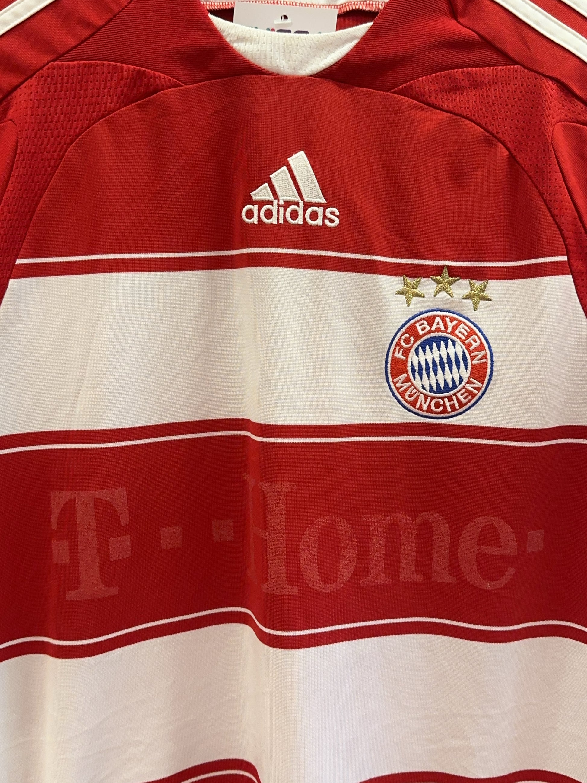 2007-2009 FC Bayern Munich Adidas Home Football Shirt - S