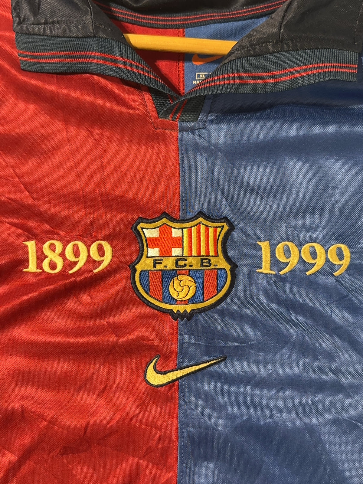 XL - 1999-2000 FC Barcelona Nike Centenary Home Football Shirt
