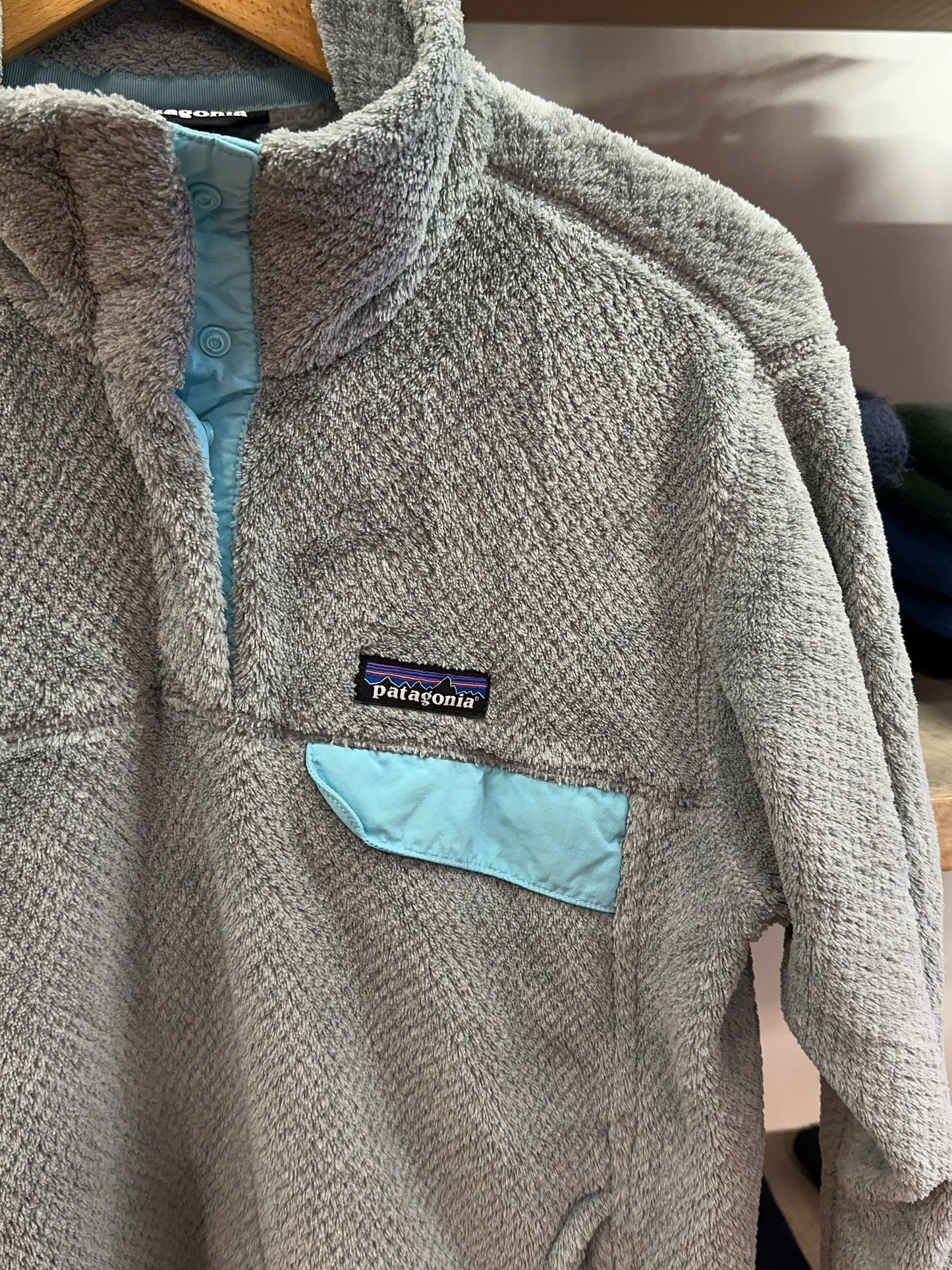 Patagonia Gray Snap-T Fleece Pullover - M