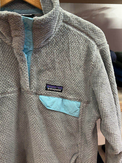 Patagonia Gray Snap-T Fleece Pullover - M