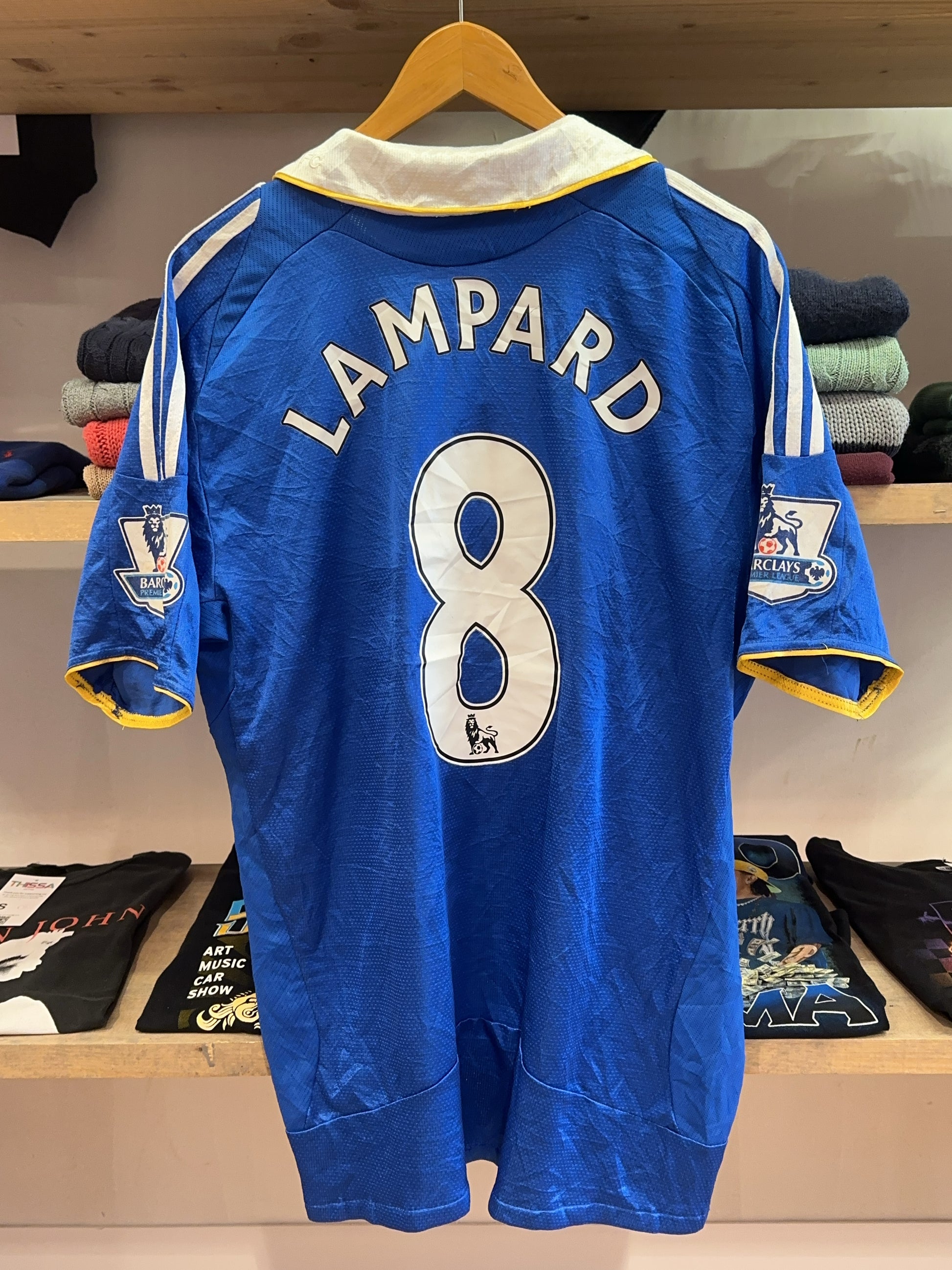 2006-2008 Chelsea FC Lampard Adidas Home Football Shirt 8 - XL