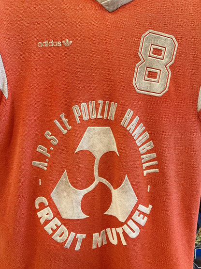 1970s APS Le Pouzin Handball Adidas Football Shirt 8 - M