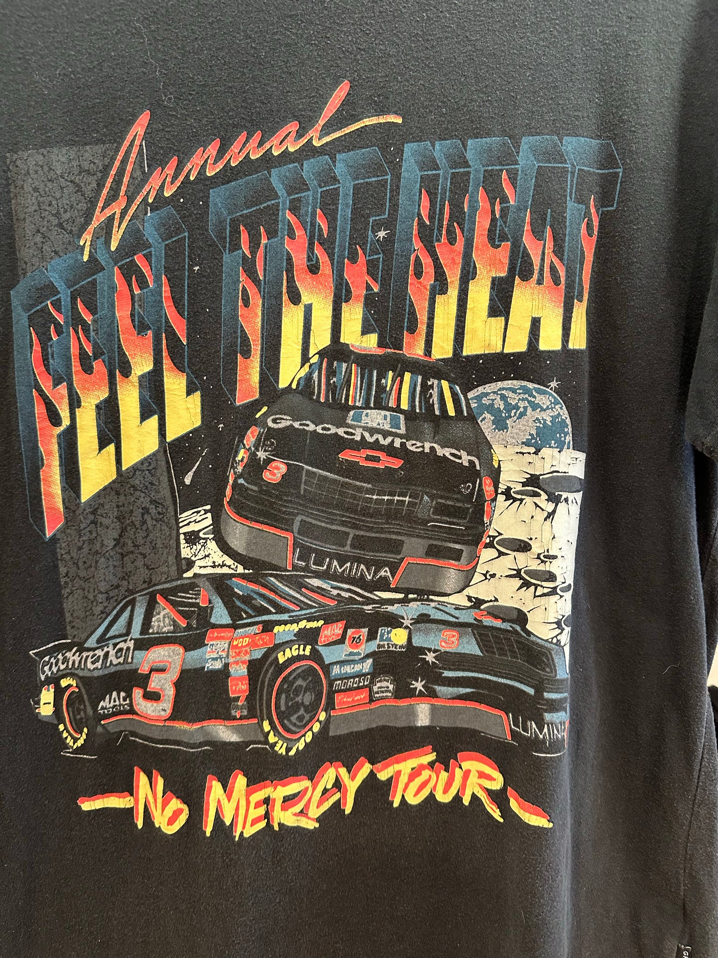 XL - Vintage 1992 Feel The Heat NASCAR No Mercy Tour T-Shirt
