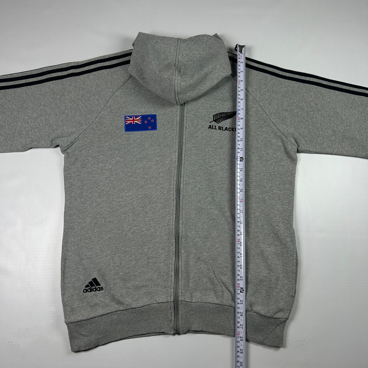 M - 2000's Adidas All Blacks New Zealand Zip Hoodie