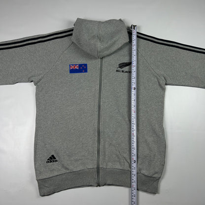 M - 2000's Adidas All Blacks New Zealand Zip Hoodie