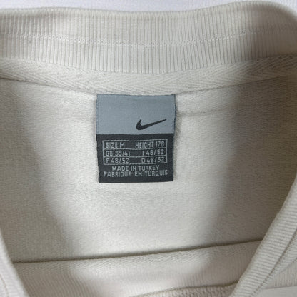 M - Nike 2000's White Long Sleeve Sweatshirt
