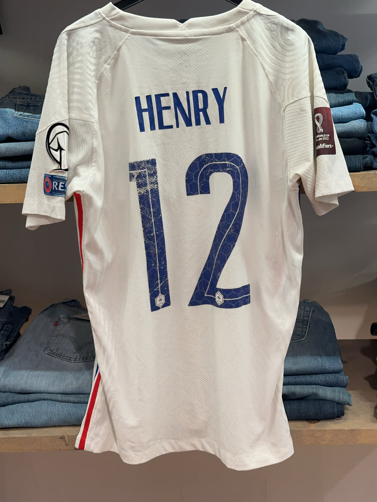 L - 2018 France Nike Home Football Shirt Henry 12