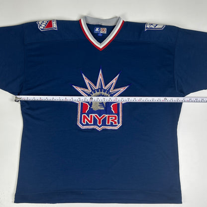 XL - 1990's Starter New York Rangers Lady Liberty NHL Jersey