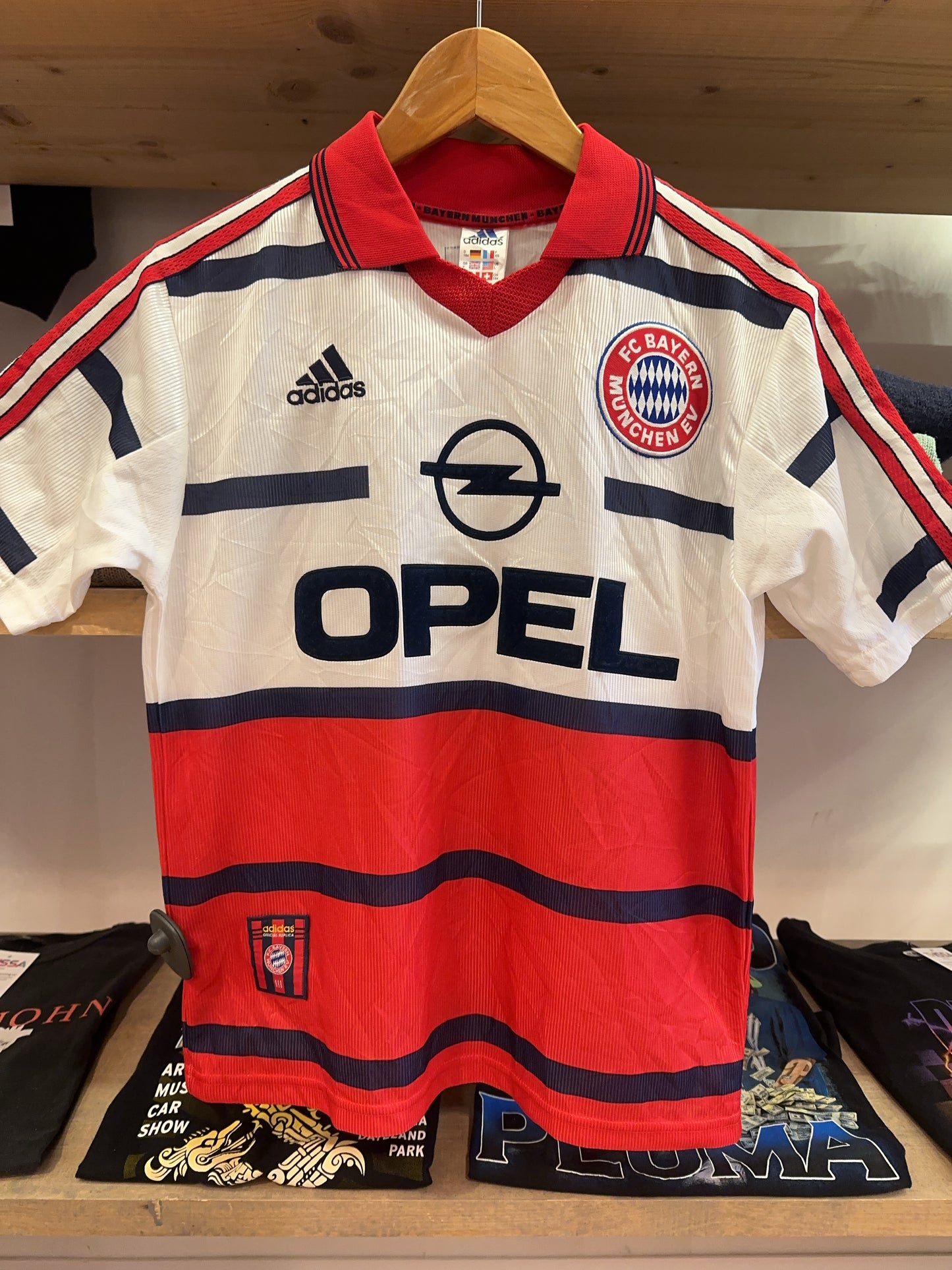 1998/00 FC Bayern Munich Adidas Opel Away Football Shirt
