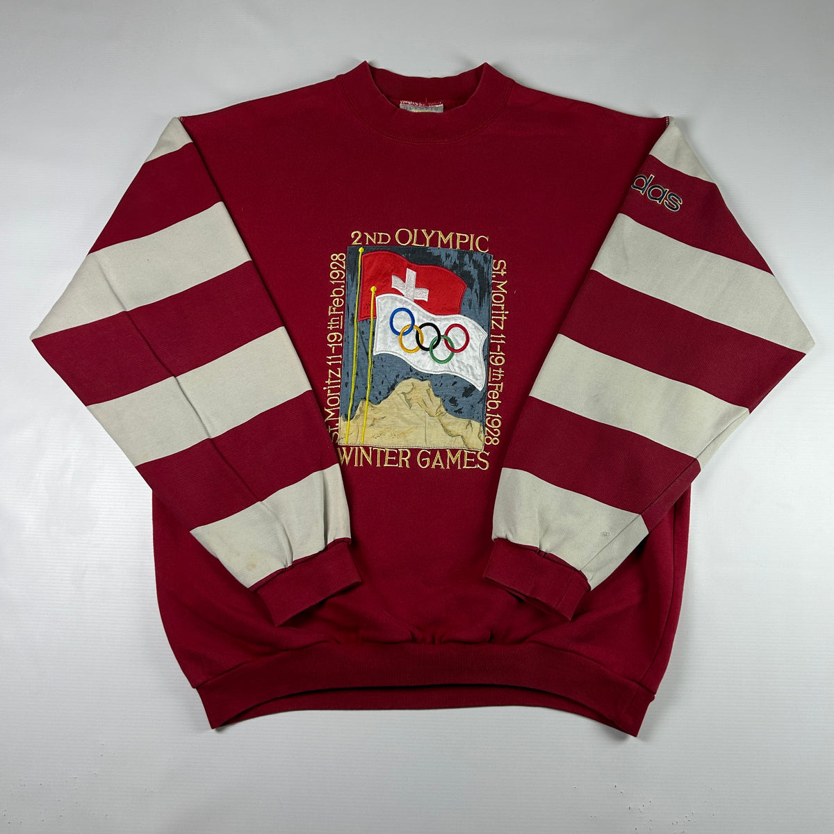 M - 1928 Adidas St. Moritz Olympic Winter Games Sweatshirt