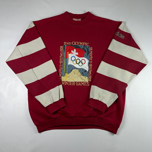 M - 1928 Adidas St. Moritz Olympic Winter Games Sweatshirt