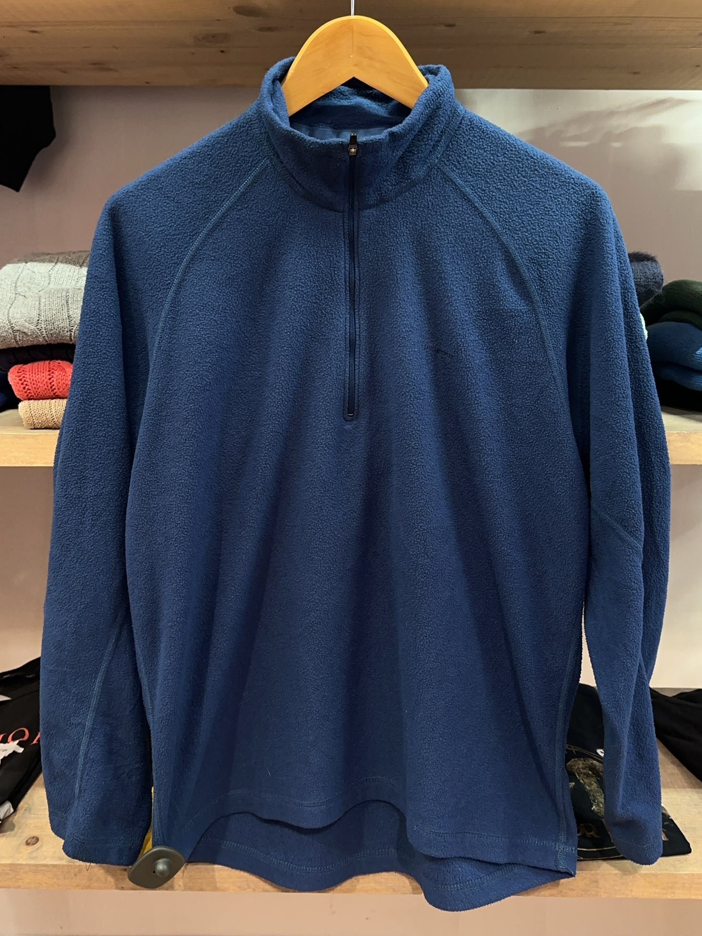 Patagonia Men's Blue Quarter-Zip Fleece Pullover - M