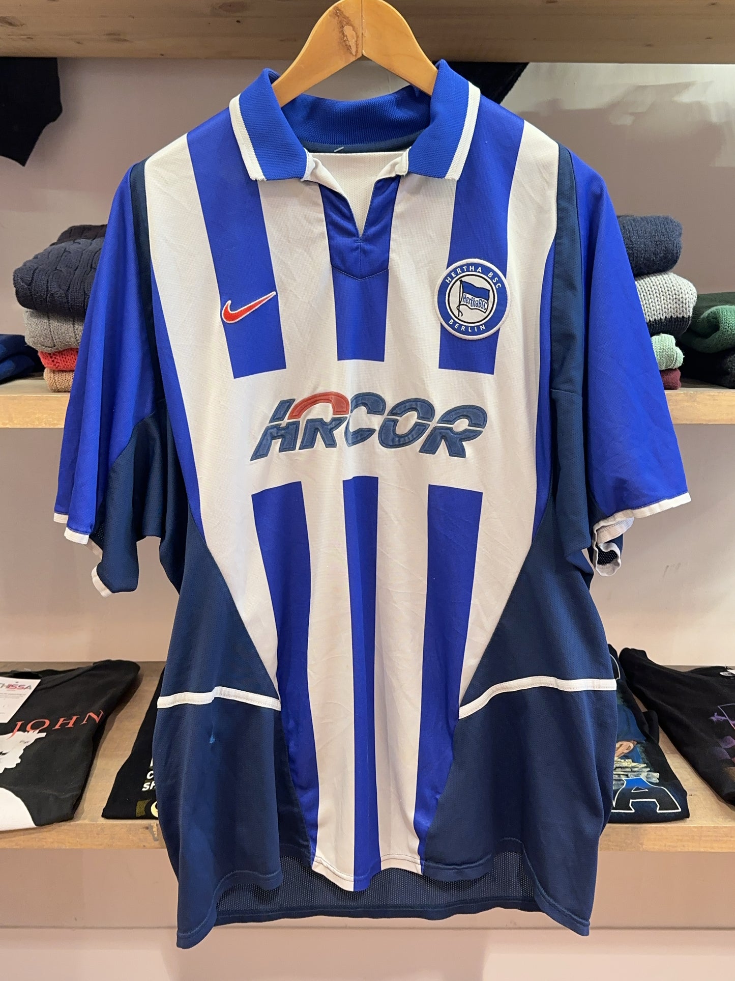 2002-2004 Hertha BSC Nike Home Football Shirt - L