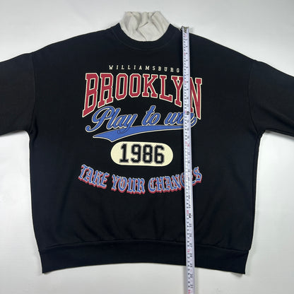 L - 1986 Williamsburg Brooklyn Play to Win Sweatshirt
